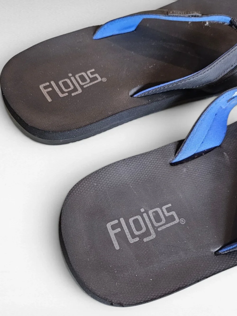 Flojos Flip Flops Black Size 10